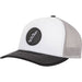 Rattler Rope Cap with Faux Leather Patch Logo HATS - BASEBALL CAPS Rattler White/Aluminum/Black  