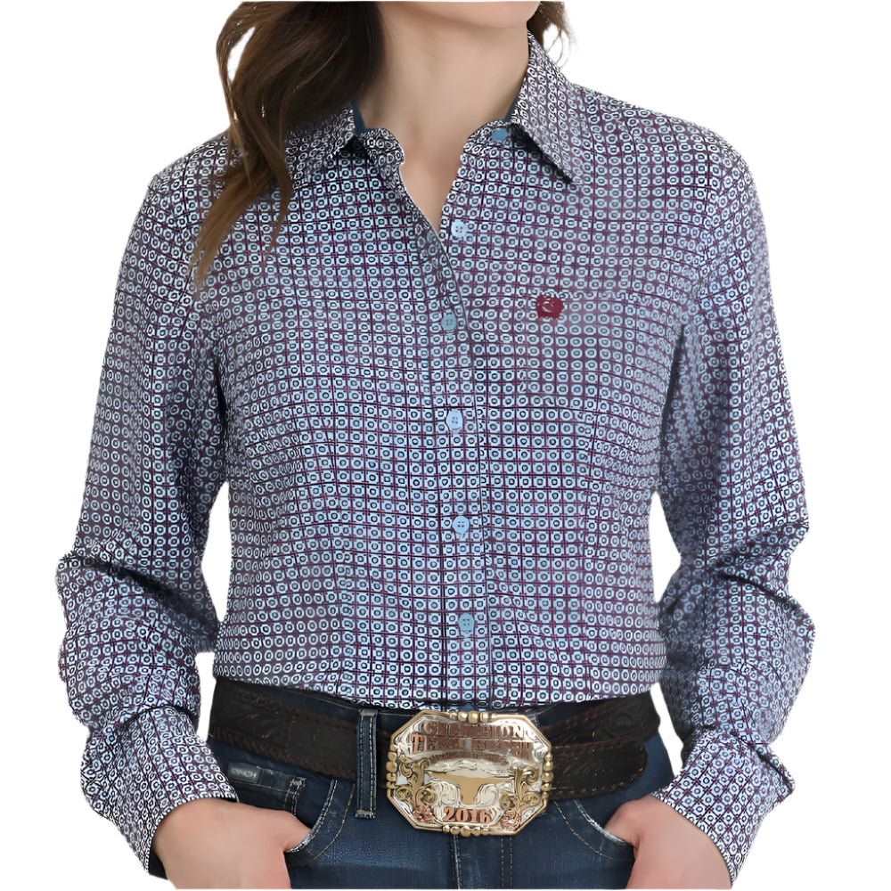 Cinch Women's Geo Print Button Shirt WOMEN - Clothing - Tops - Long Sleeved Cinch