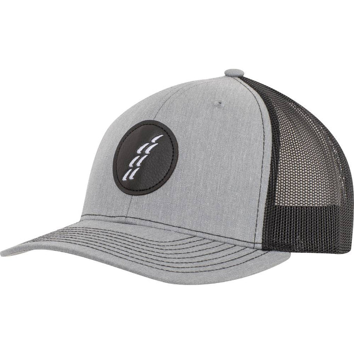 Rattler Rope Cap with Faux Leather Patch Logo HATS - BASEBALL CAPS Rattler Grey Heather/Black  