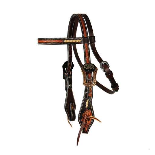 Western Horse Headstall Panier Tack Tissage Tête En Cuir Américain Western Horse Headstall Panier Tack Tissage Tête En Cuir Américain