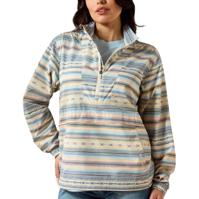 Ariat Women's Sunset Serape Stripe 1/4 Zip Whisper Pullover Jacket WOMEN - Clothing - Outerwear - Jackets Ariat Clothing