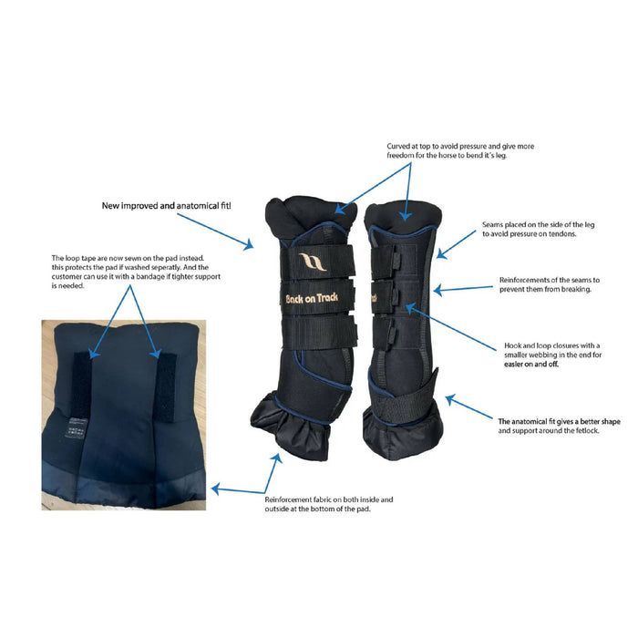 Back On Track Royal Quick Wraps Deluxe Equine - Therapeutic Back on Track