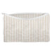 Ticking Brown Stripe Small Makeup Bag ACCESSORIES - Luggage & Travel - Cosmetic Bags Ida Mae Home