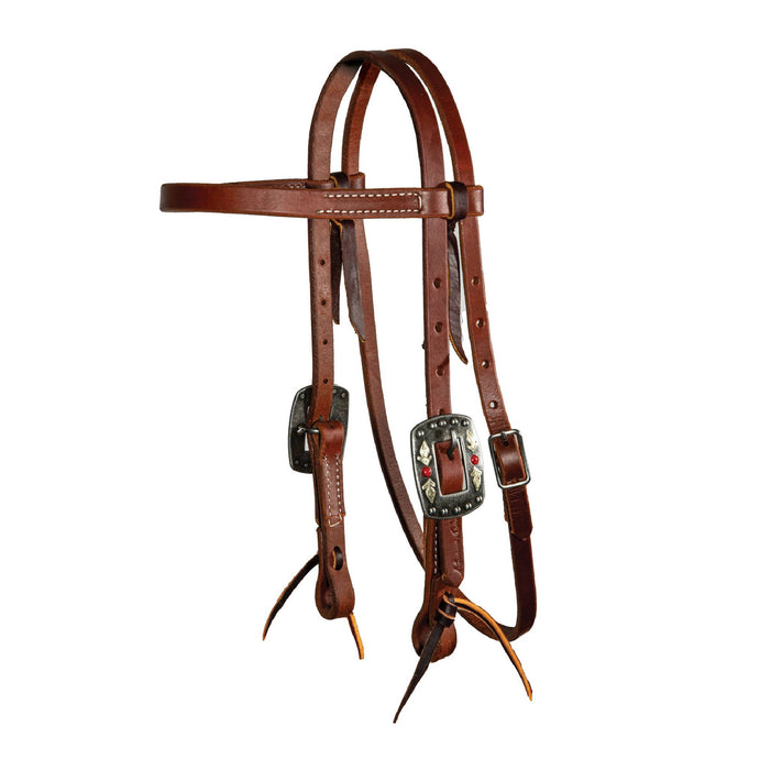 Professional's Choice 5/8" Cob Browband Headstall w/Feather Buckles