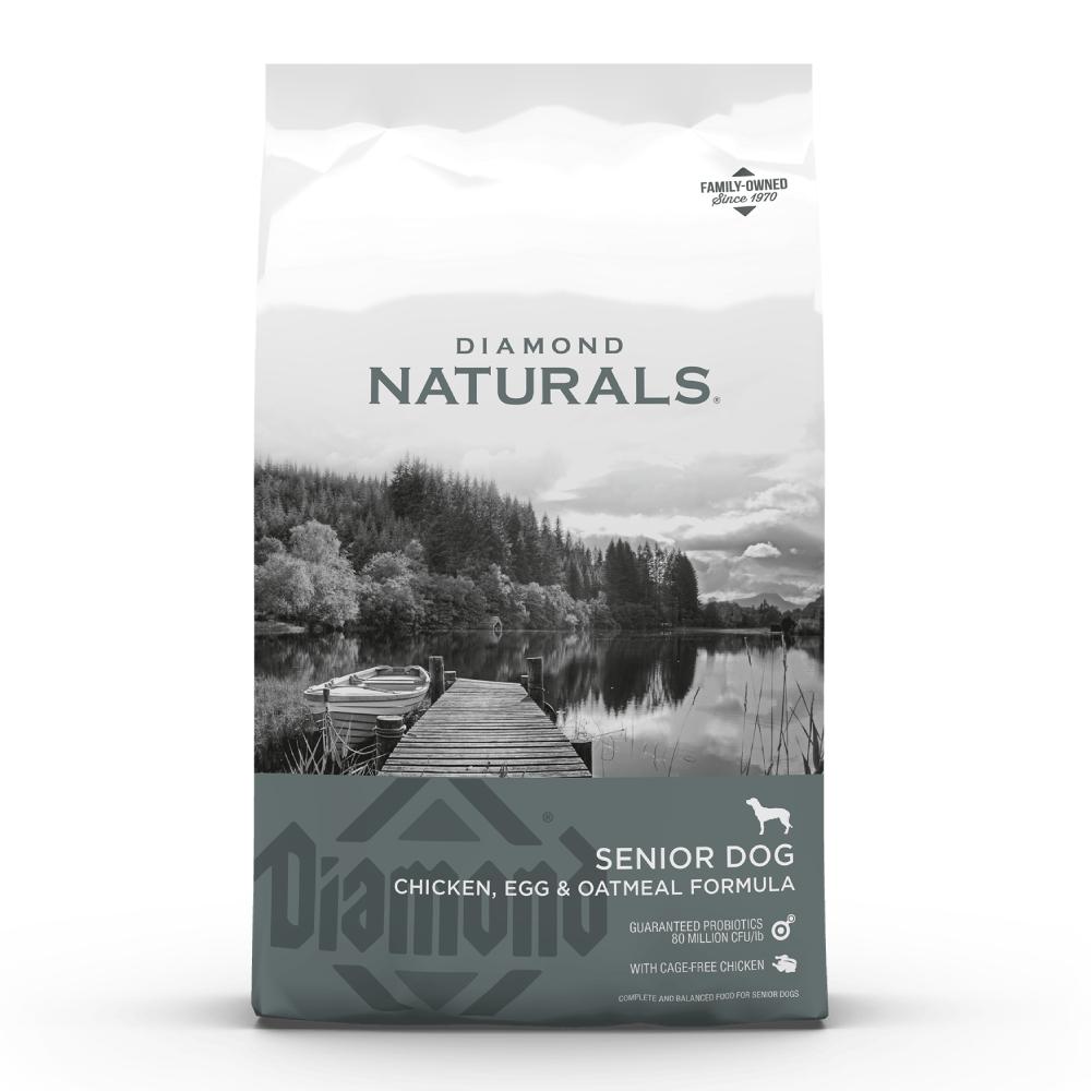 Diamond Naturals Senior Chicken, Egg, & Oatmeal Dry Dog Food Feed & Hay - Feed Diamond Naturals   