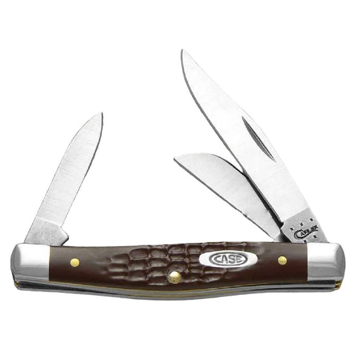 Case Brown Synthetic Jigged Medium Stockman Knives W.R. Case
