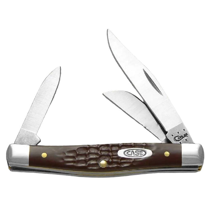 Case Brown Synthetic Jigged Medium Stockman Knives W.R. Case