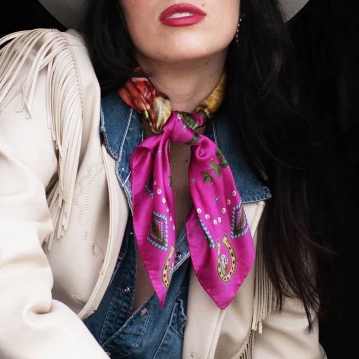 Fringe Scarves "Hold Your Horses" Short Wild Rag ACCESSORIES - Additional Accessories - Wild Rags & Scarves Fringe Scarves   