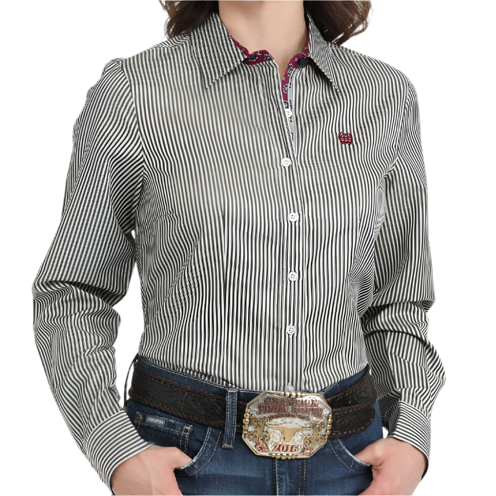 Cinch Women's Stripe Button Shirt WOMEN - Clothing - Tops - Long Sleeved Cinch