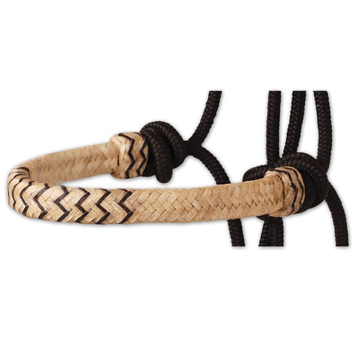 Classic Equine Braided Rawhide Rope Halter with Lead Tack - Halters & Leads Classic Equine Black Inlaid