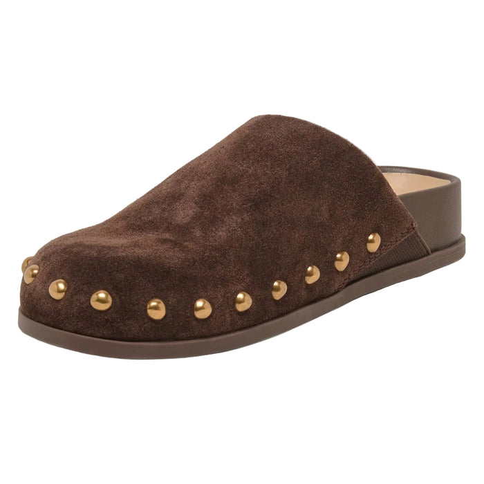 Dolce Vita Joney Studded Dark Brown Suede Mule