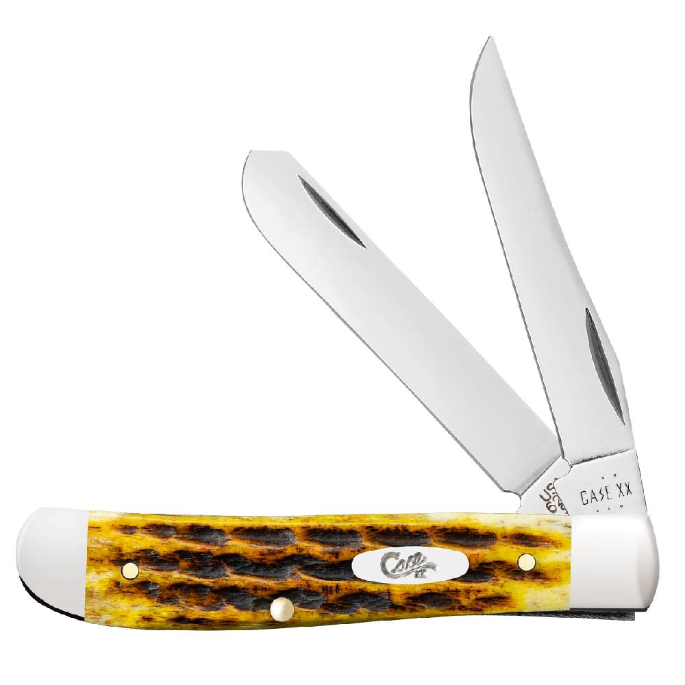 Case Mini Trapper - Heritage Jig Honeycomb Bone Knives W.R. Case