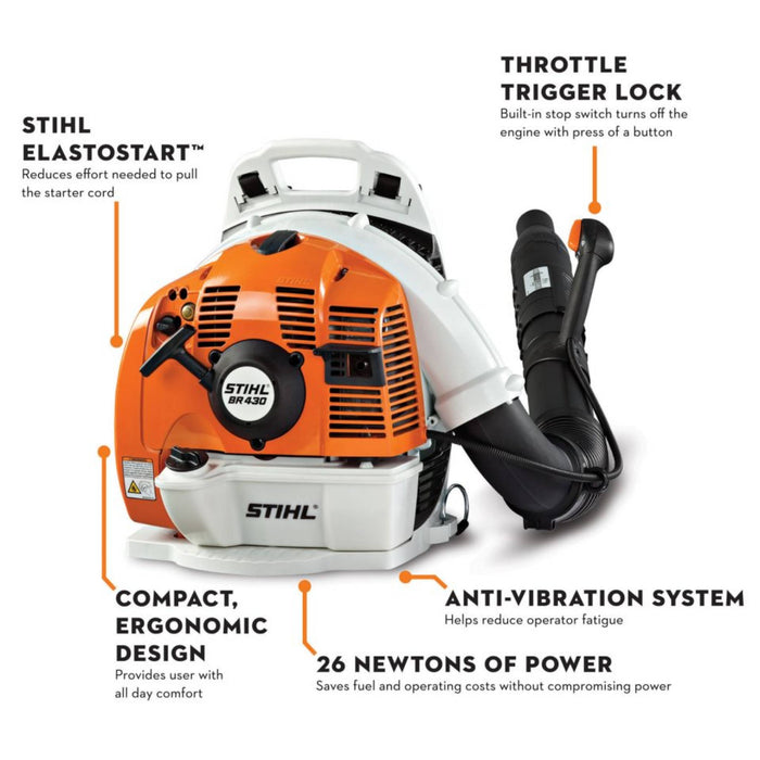 Stihl BR 430 Gasoline Backpack Blower Garden Supplies - Tools & Equipment Stihl Equipment