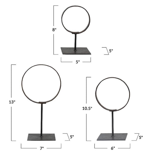 Found Metal Ring Stand Black Home & Gifts - Home Decor - Decorative Accents Creative Co-Op Short  