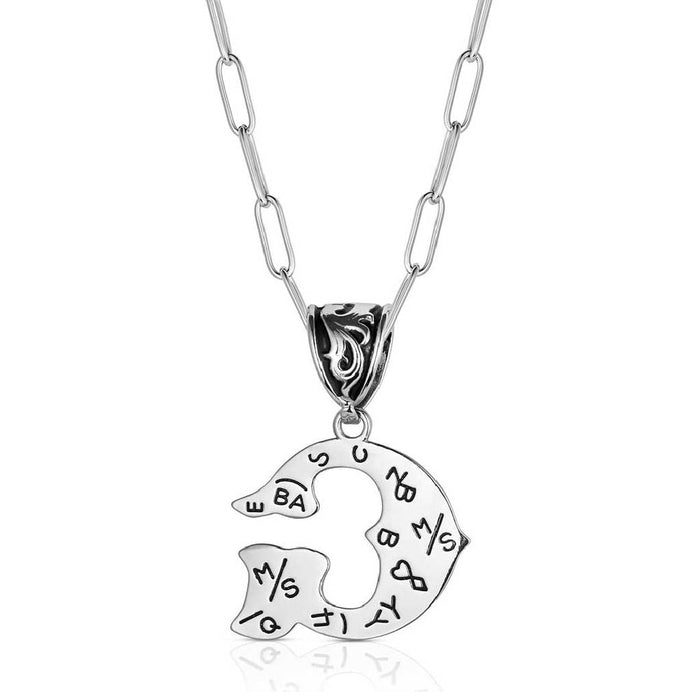 Montana Silversmiths Western Initial Necklace - G WOMEN - Accessories - Jewelry - Necklaces Montana Silversmiths
