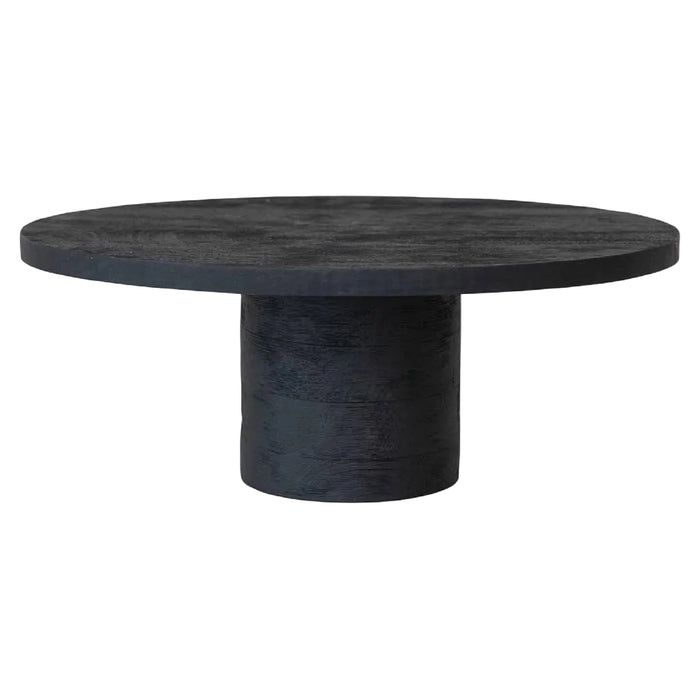 Black Oval Mango Wood Pedestal HOME & GIFTS - Home Decor - Decorative Accents Creative Co-Op