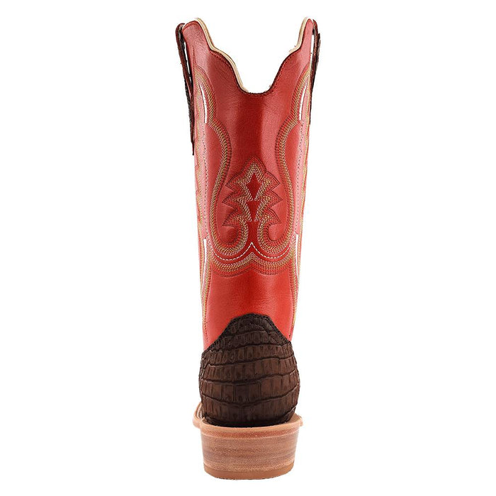 R. Watson Men's Mocha Sueded Nile Crocodile Boot - FINAL SALE