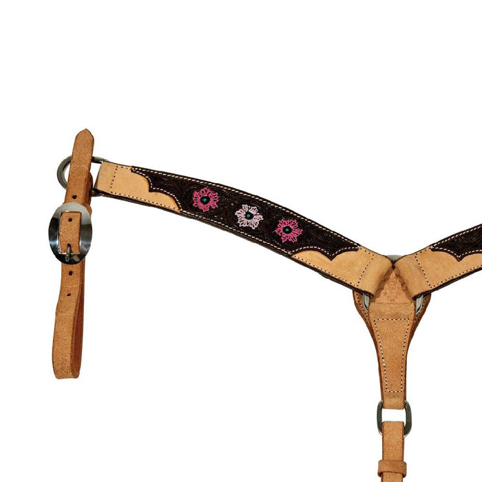 Professional's Choice Pink Flower Pony Breast Collar Tack - Breast Collars Professional's Choice