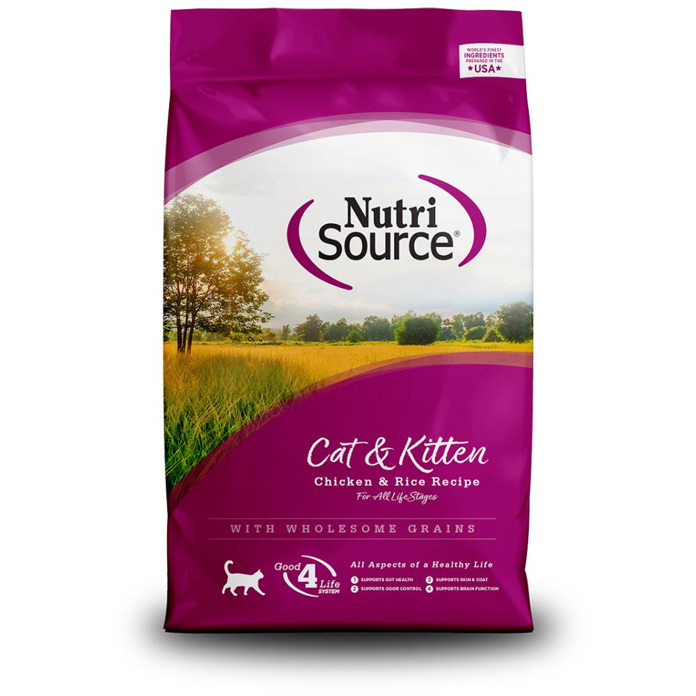 NutriSource Cat & Kitten Chicken & Rice Recipe Dog Food Feed & Hay - Feed Nutri-Source   