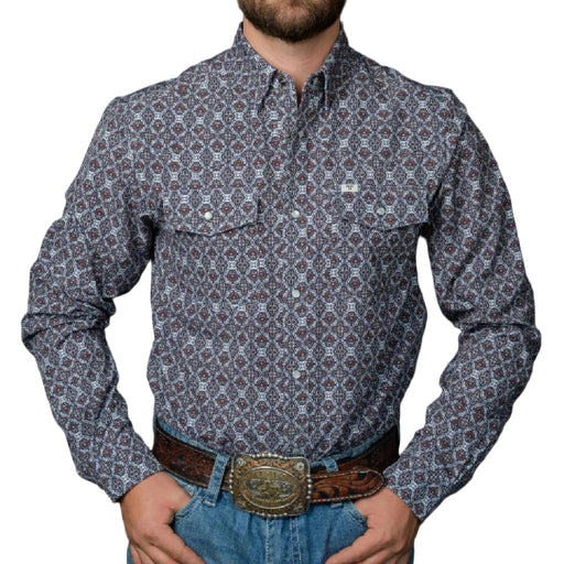 Ferrell Brand Connor Brown Pearl Snap Shirt MEN - Clothing - Shirts - Long Sleeve Ferrell Brand