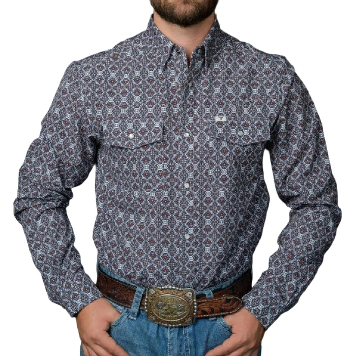 Ferrell Brand Connor Brown Pearl Snap Shirt MEN - Clothing - Shirts - Long Sleeve Ferrell Brand