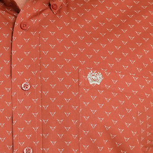 Cinch Men's Steer Head Print Shirt MEN - Clothing - Shirts - Long Sleeve Cinch