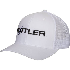 Rattler Rope Cap with Embroidered Logo HATS - BASEBALL CAPS Rattler White  