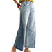 Wide Leg Two Tone Jeans WOMEN - Clothing - Jeans Camellia
