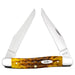 Case Muskrat - Heritage Jig Honeycomb Bone Knives W.R. Case