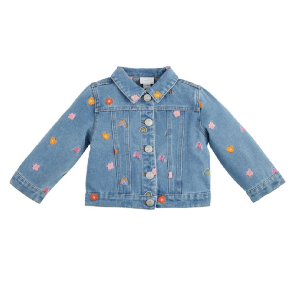 Mud Pie Toddler Floral Embroidered Denim Jacket KIDS - Baby - Baby Girl Clothing Mud Pie