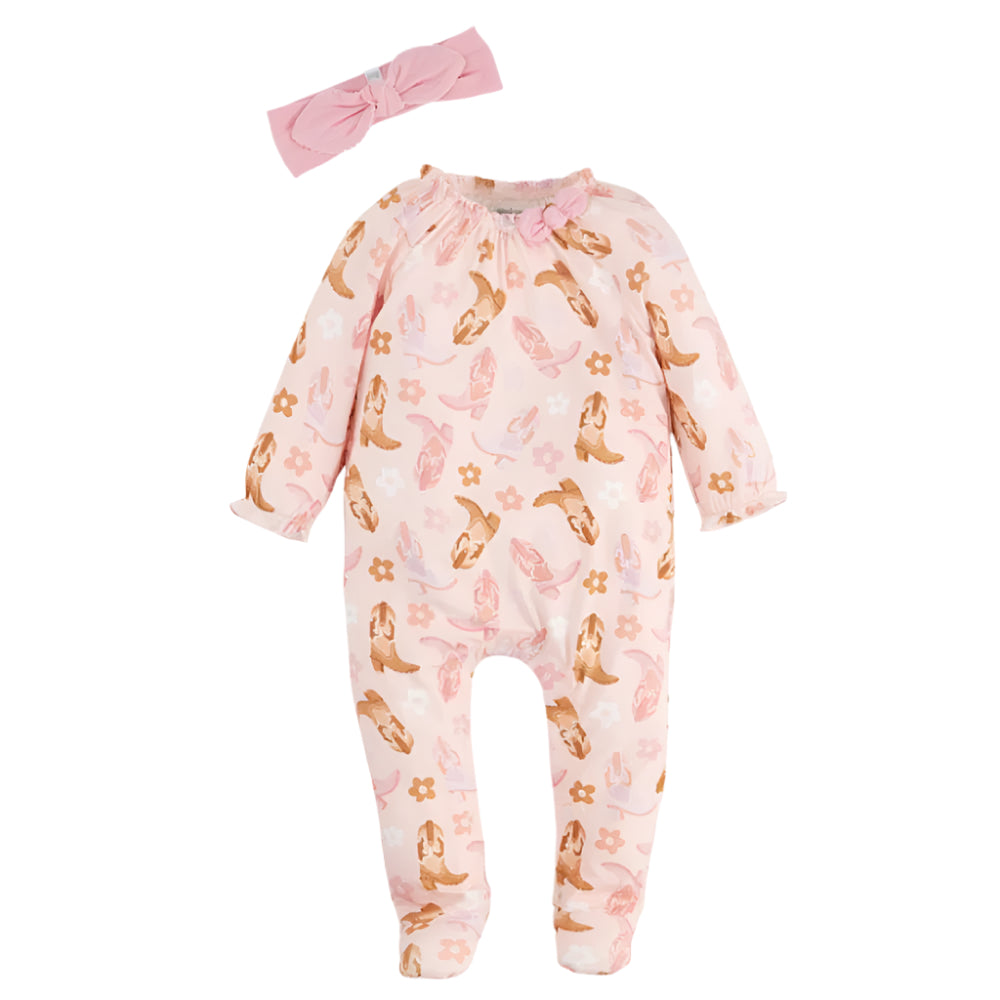 Mud Pie Baby Cowgirl Print Sleeper Set KIDS - Baby - Baby Girl Clothing Mud Pie