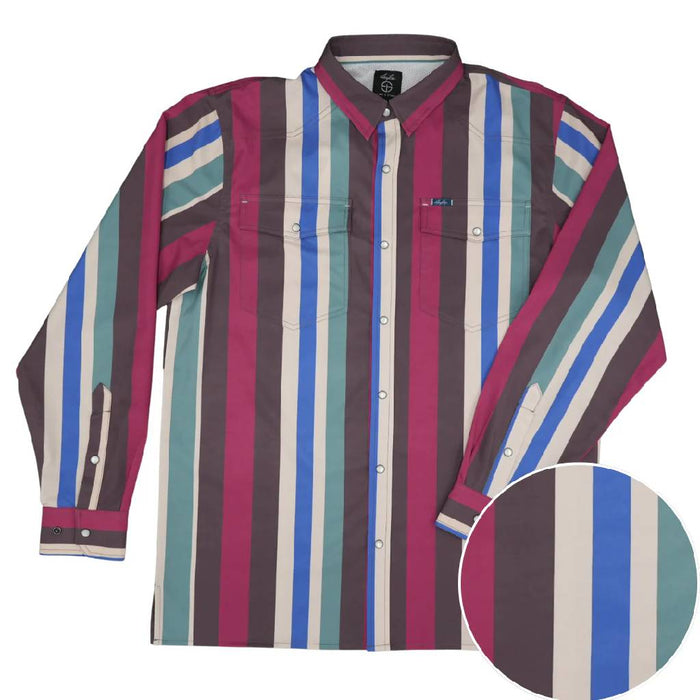 San Jac Men's The Sale Barn Performance Pearl Snap Shirt
