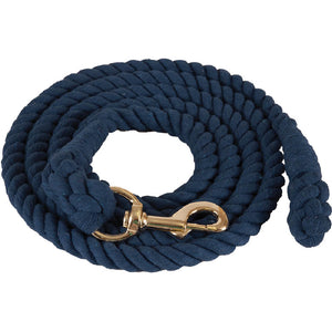 Cotton Lead Rope Tack - Lead Ropes Mustang Navy  