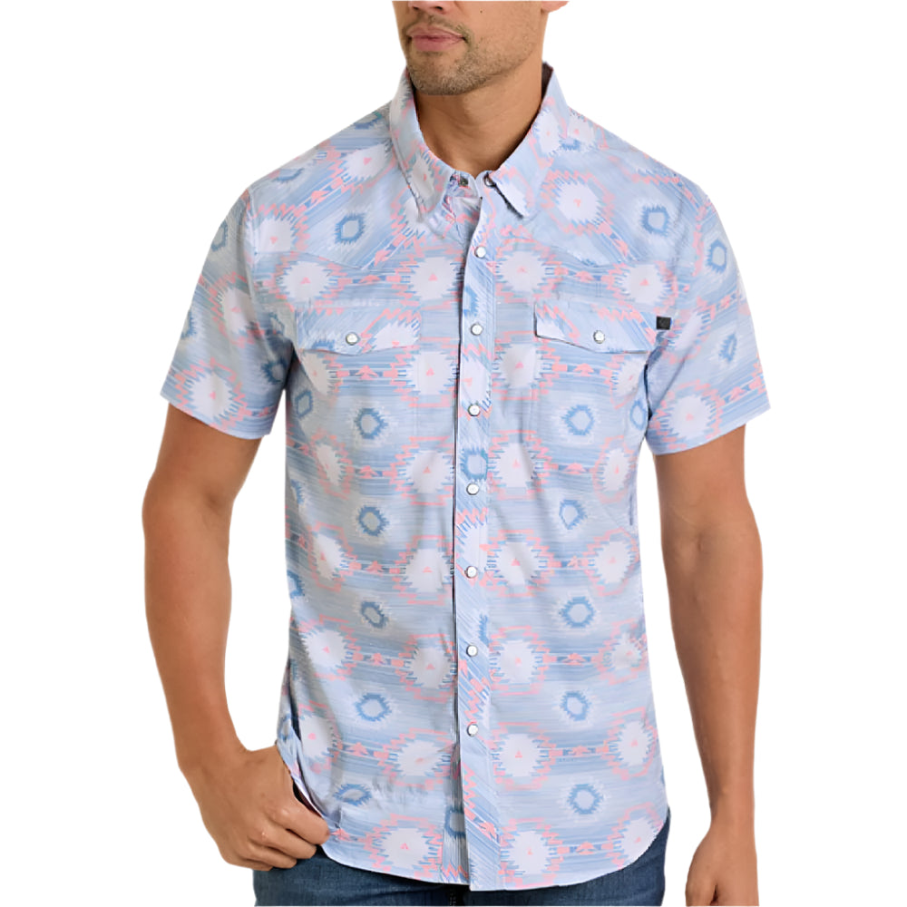 Rock & Roll Denim Men's Tek Western Pearl Snap Shirt MEN - Clothing - Shirts - Short Sleeve Panhandle