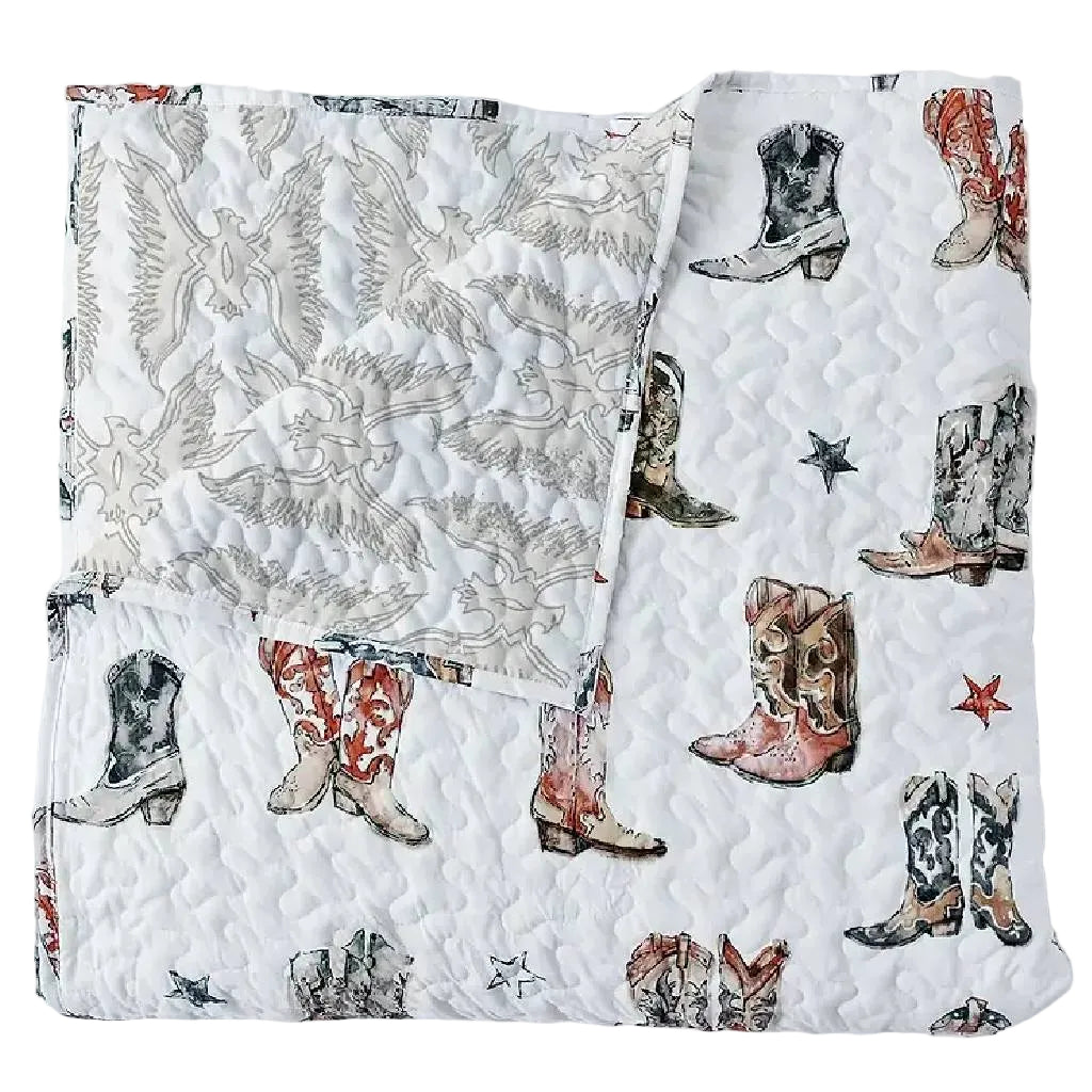 Thunderbird Boots Neutral Baby Blanket KIDS - Baby - Baby Accessories Ida Mae Home