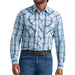 Wrangler Men's 20X Competition Blue Plaid Snap Shirt MEN - Clothing - Shirts - Short Sleeve Wrangler