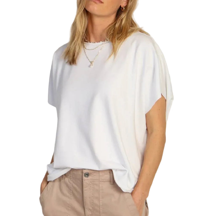 Dylan Caplet White Tee WOMEN - Clothing - Tops - Short Sleeved Dylan