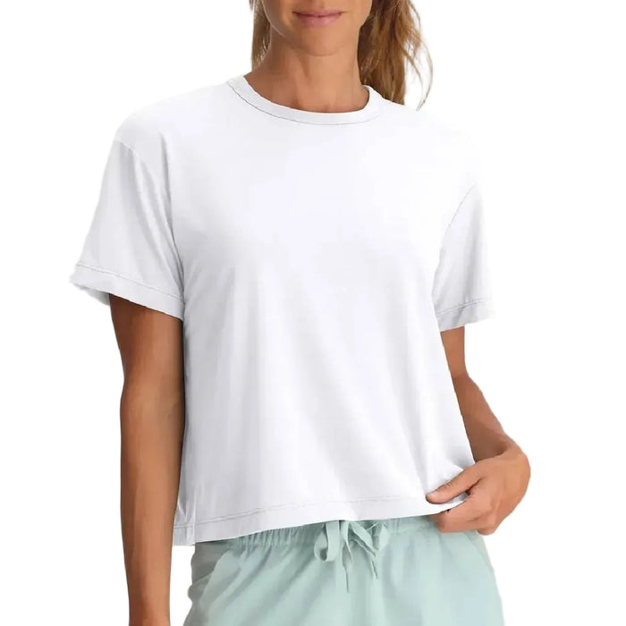 Free Fly Women's Elevate Bright White Lightweight Tee WOMEN - Clothing - Tops - Short Sleeved Free Fly Apparel