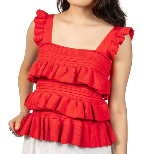 Camellia Ruffled Sleeveless Top WOMEN - Clothing - Tops - Sleeveless Camellia