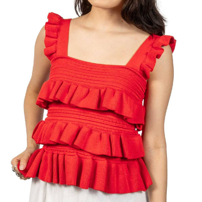 Camellia Ruffled Sleeveless Top WOMEN - Clothing - Tops - Sleeveless Camellia