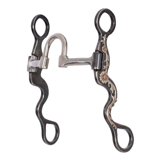 Classic Equine Antique 8" Cavalry Shank Blued Iron Correction Bit Tack - Bits Classic Equine