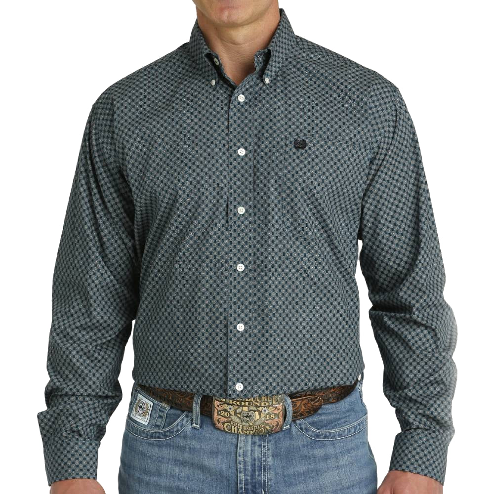 Cinch Men's Circle Geo Print Shirt