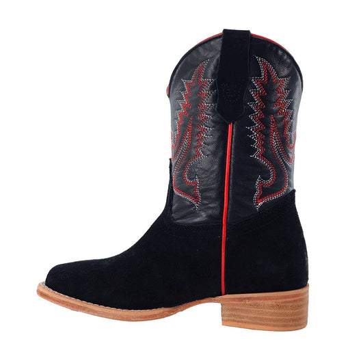 R. Watson Youth Black Roughout Square Toe Boot KIDS - Footwear - Boots R Watson