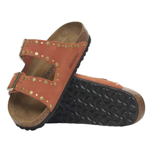 Birkenstock Arizona Rivet - Dark Rust WOMEN - Footwear - Sandals Birkenstock