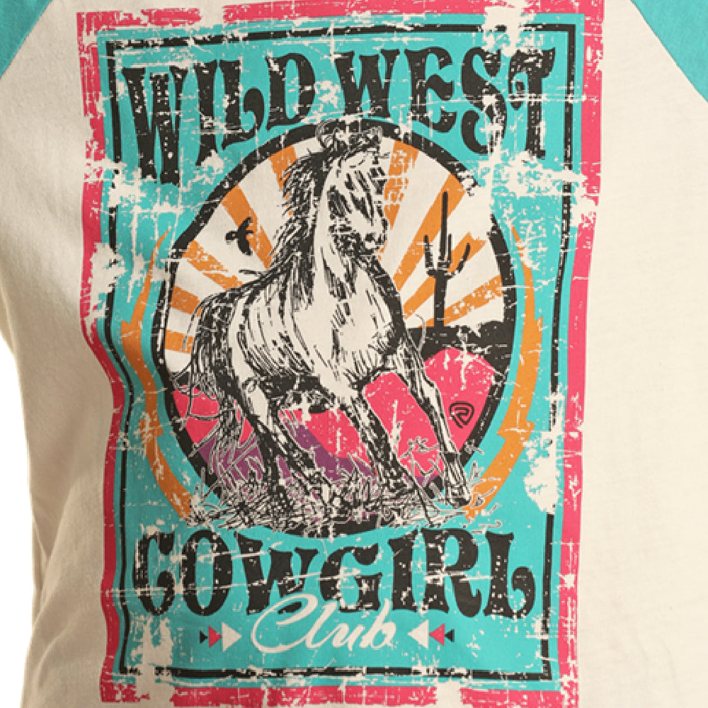 Rock & Roll Denim Girl's Wild West Graphic Tee - FINAL SALE