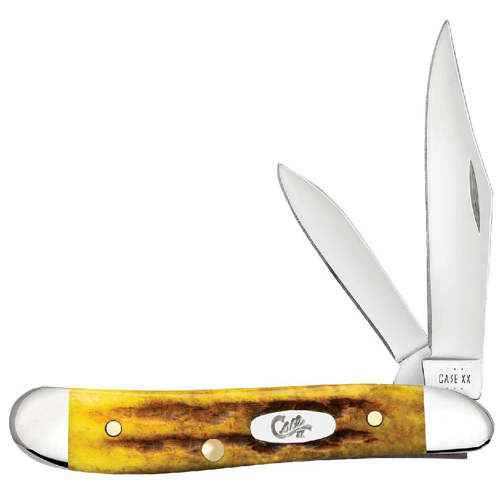 Case Peanut - Heritage Jig Honeycomb Bone Knives W.R. Case