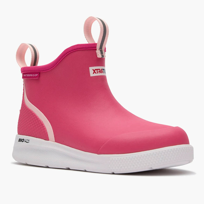 XTRATUF Kids Hot Pink Ankle Deck Sport Boot