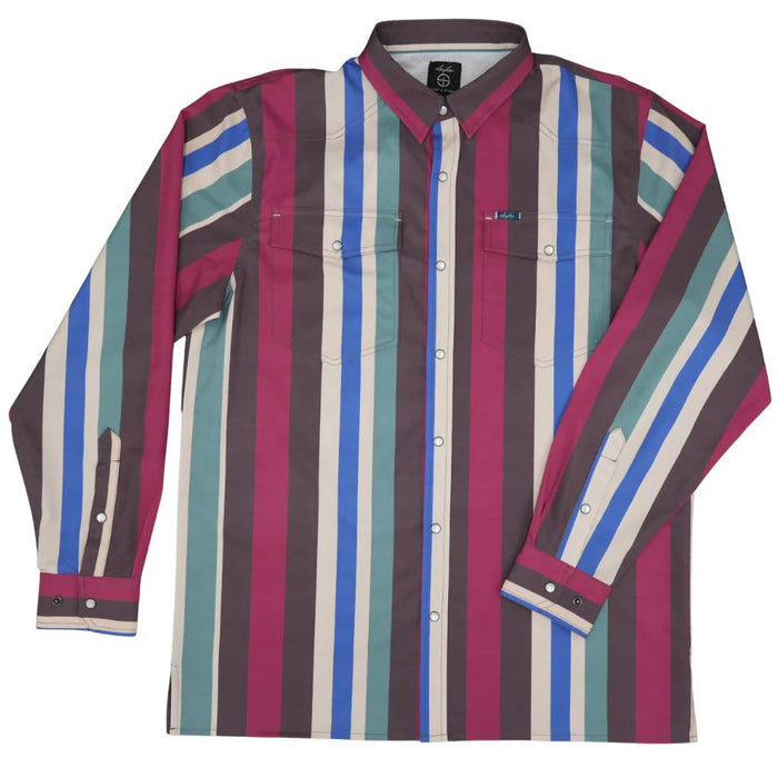 San Jac Men's The Sale Barn Performance Pearl Snap Shirt