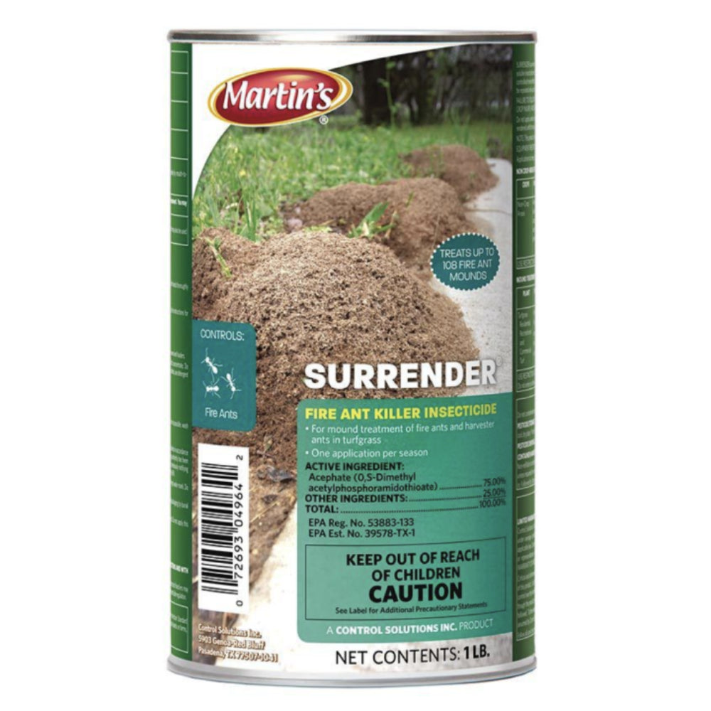 Martin's Surrender Fire Ant Killer Insecticide Lawn & Garden Supplies - Pest Çontrol Martin's   