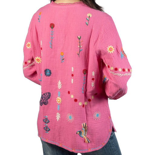Johnny Was Josiy Paulina Cerise Blouse WOMEN - Clothing - Tops - Long Sleeved Johnny Was Collection